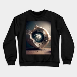 Time Warp Machine on a Dark Background Crewneck Sweatshirt